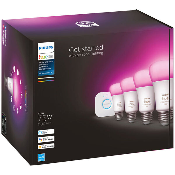 A19 Philips Hue Starter Kit (multiple options available)