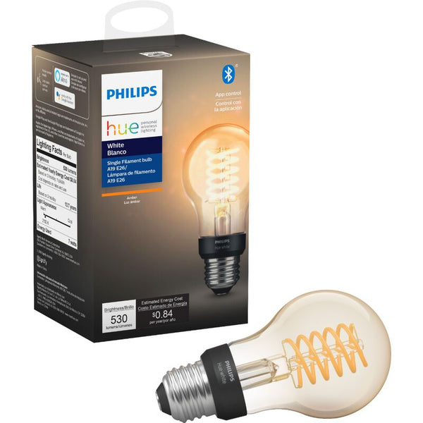 Philips Hue A19 E26 Filament Standard 1-Pack